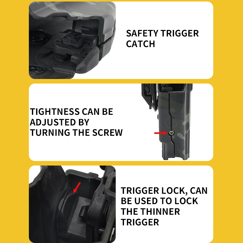 Sabado Tactical nylon Universal 579 nhanh chóng phát hành súng gun với clip đai có thể điều chỉnh