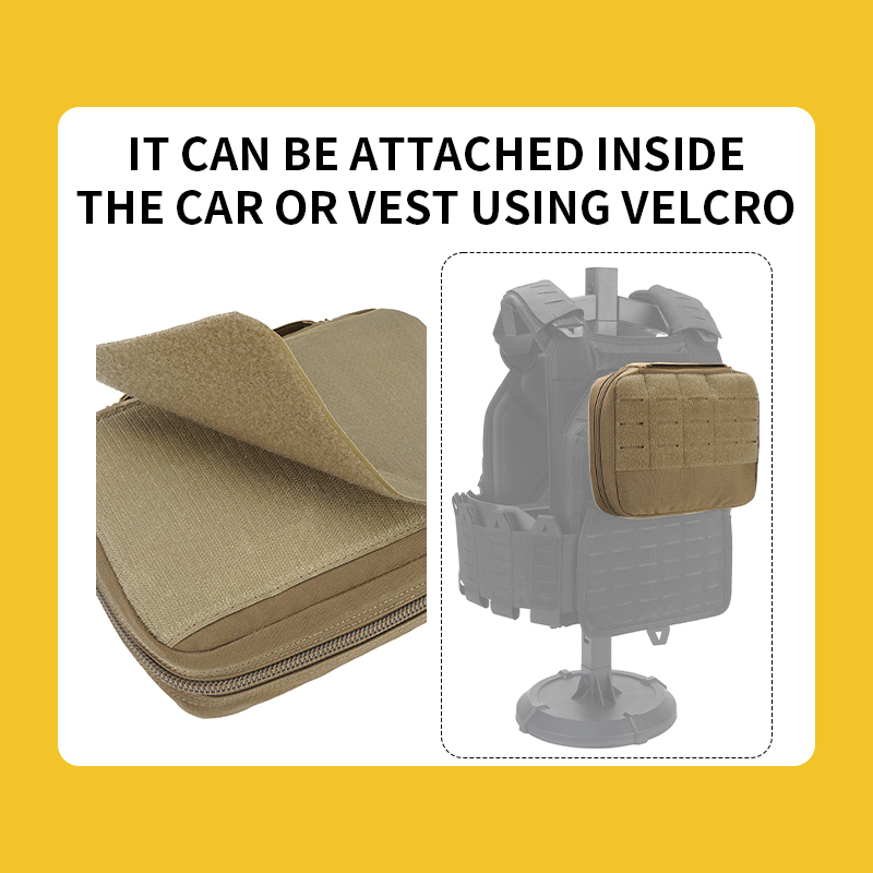Sabado 1000D Nylon Tactical Tag Túi Súng ngắn Laser Cut Molle Layer-Layer-Lớp