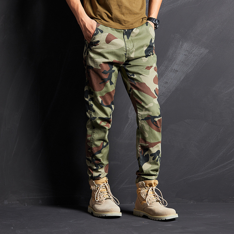 SABADO Camo Quần Jogger Nam Quân Đội Quần Cargo Quần