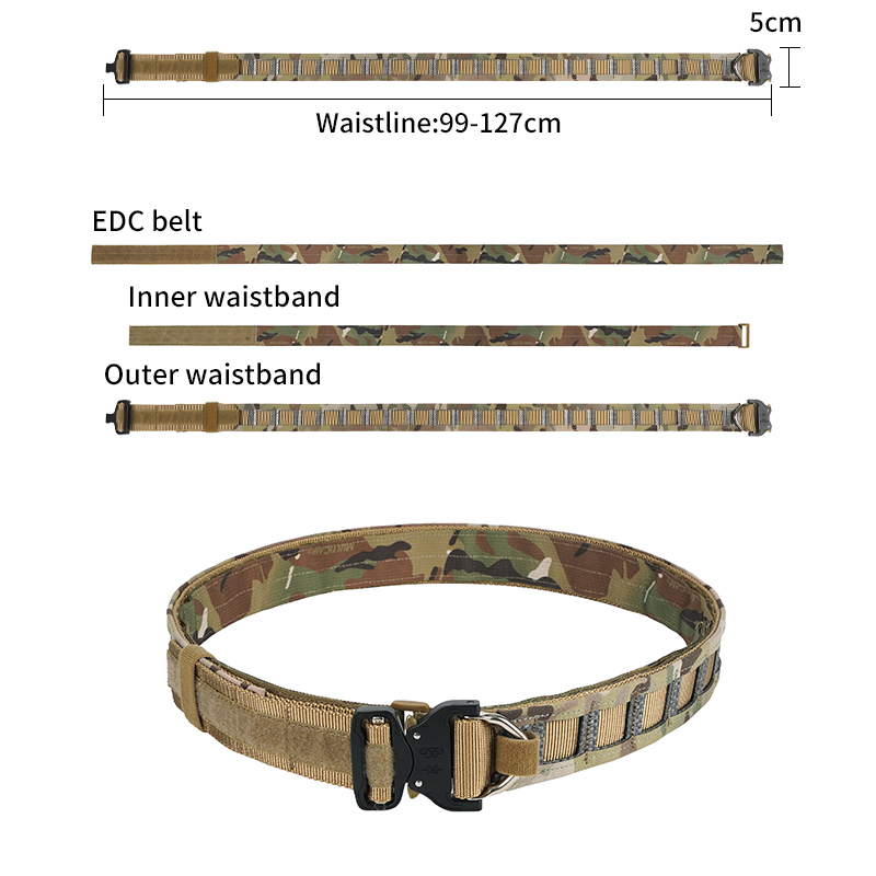 Sabado 500D Nylon Lớp Vành đai chiến thuật với Buckle Molle Combat nhanh chóng (bên trong/bên ngoài/EDC)