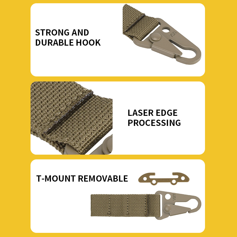 SABADO T-Mount MOLLE Webbing Trận Kẹp Đai Chiến Thuật Kẹp Đai Molle Gear Kẹp Cuộc Đụng Độ Móc Treo Móc Đa Năng 