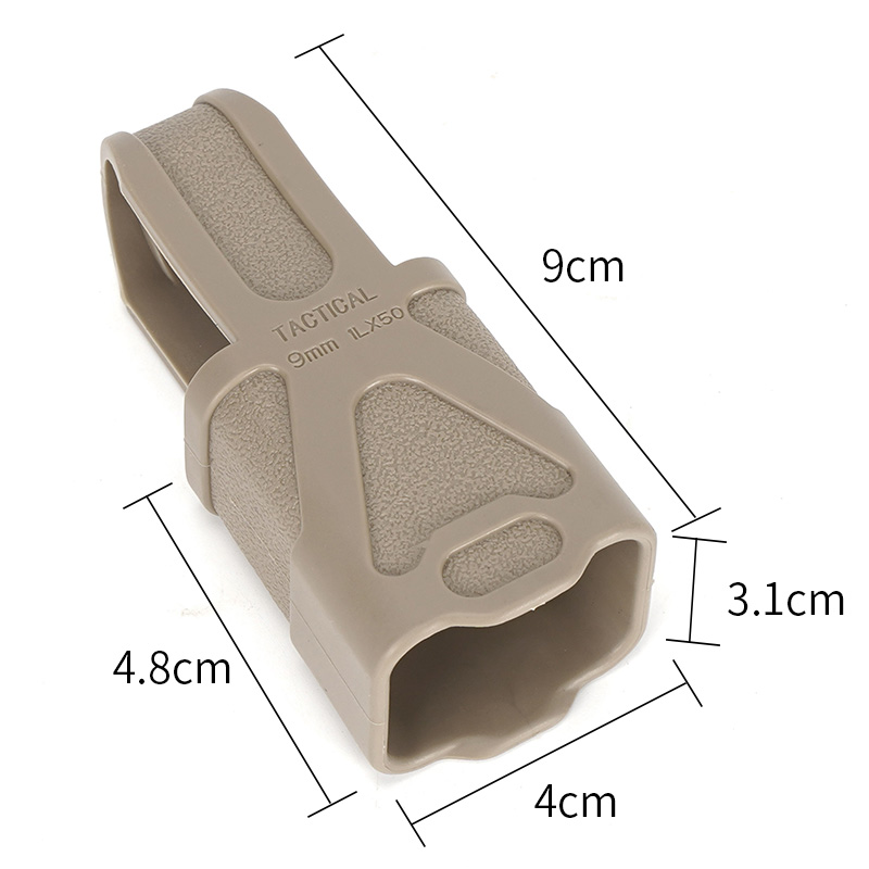 SABADO Chiến Thuật Nhanh Tạp Chí Cao Su Bao Da 9MM Mag Grip Cover Túi Cao Su Chống Trượt 