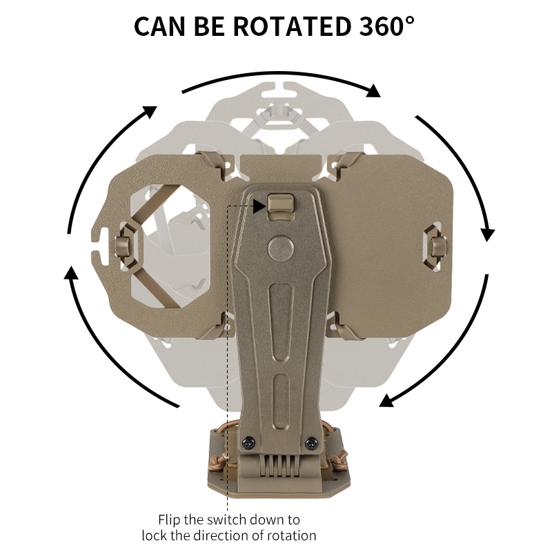 Sabado Combat 360 ° quay Molle Tactical Điện thoại gắn kết | Người giữ áo ngực cấp quân sự