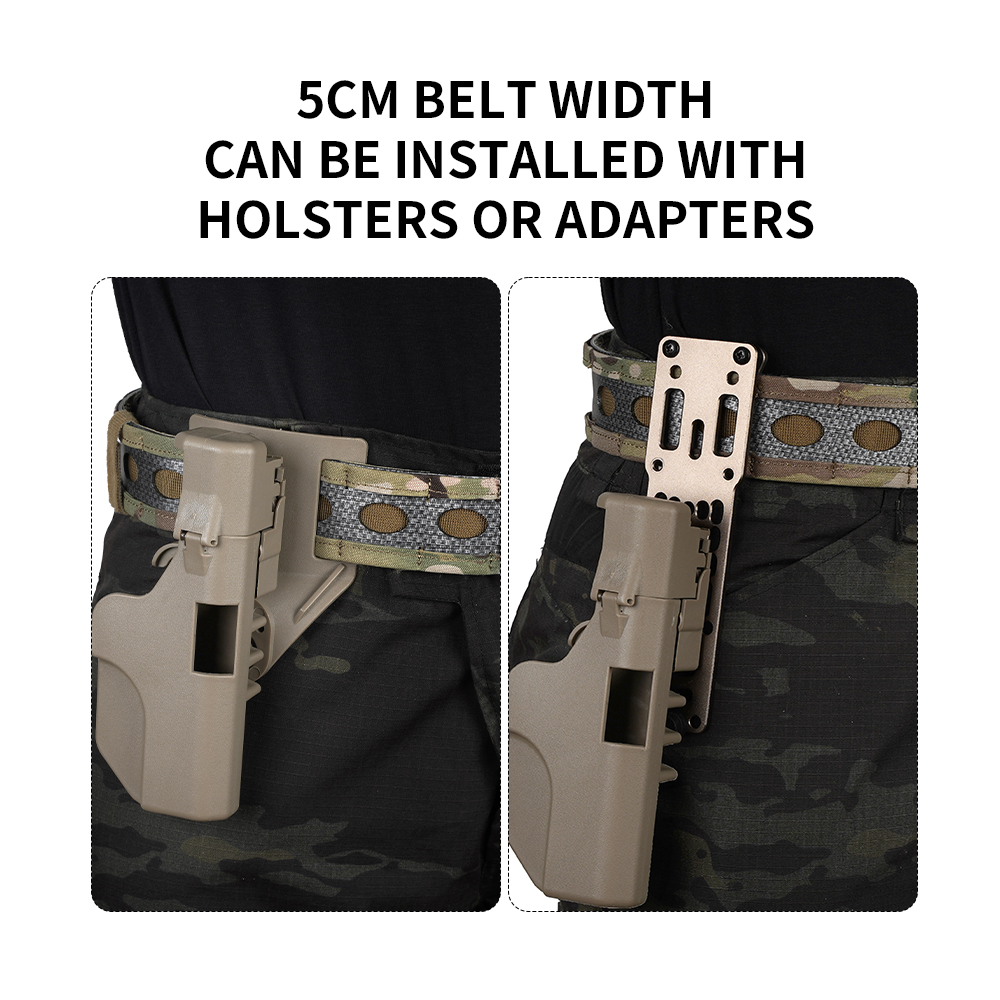 Sabado nhẹ Nylon Belon Tactical Belt Belt thiết kế molle giải phóng nhanh